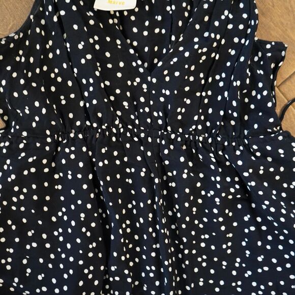 Anthropologie Maeve Finley Polka Dot Super Wide Leg Jumpsuit Sleeveless Size 2 - Picture 7 of 7